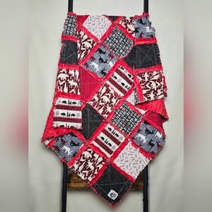 Forest Animals, Modern Baby Crib Bedding Rag Quilt